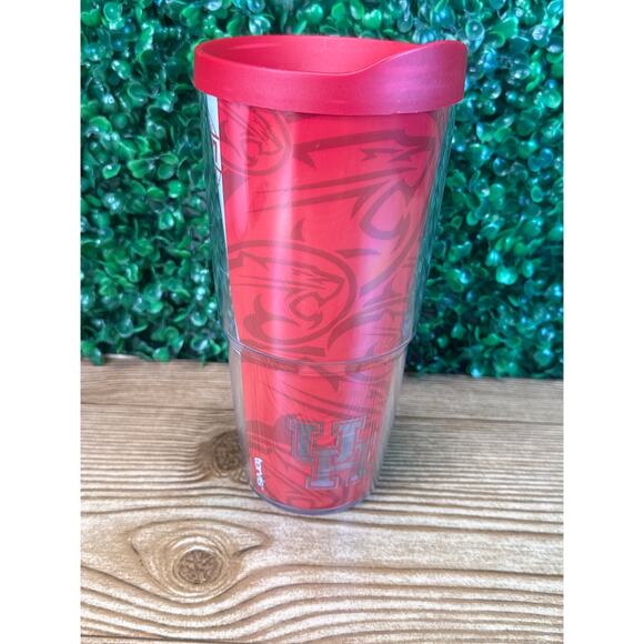 Tervis Houston Cougars 24-fl ozInsulated Tumbler UH College Gift Red - Picture 4 of 9